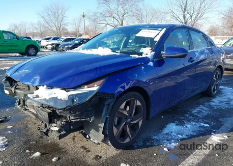 2021 Hyundai Elantra Limited from USA, damaged, VIN 5NPLP4AG0MH018793